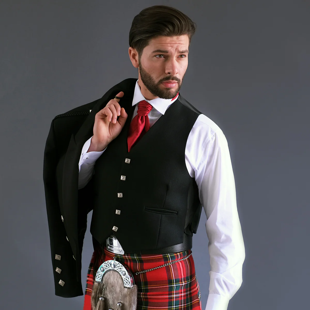 Prince Charlie Jacket with 5 button waistcoat - Image 3