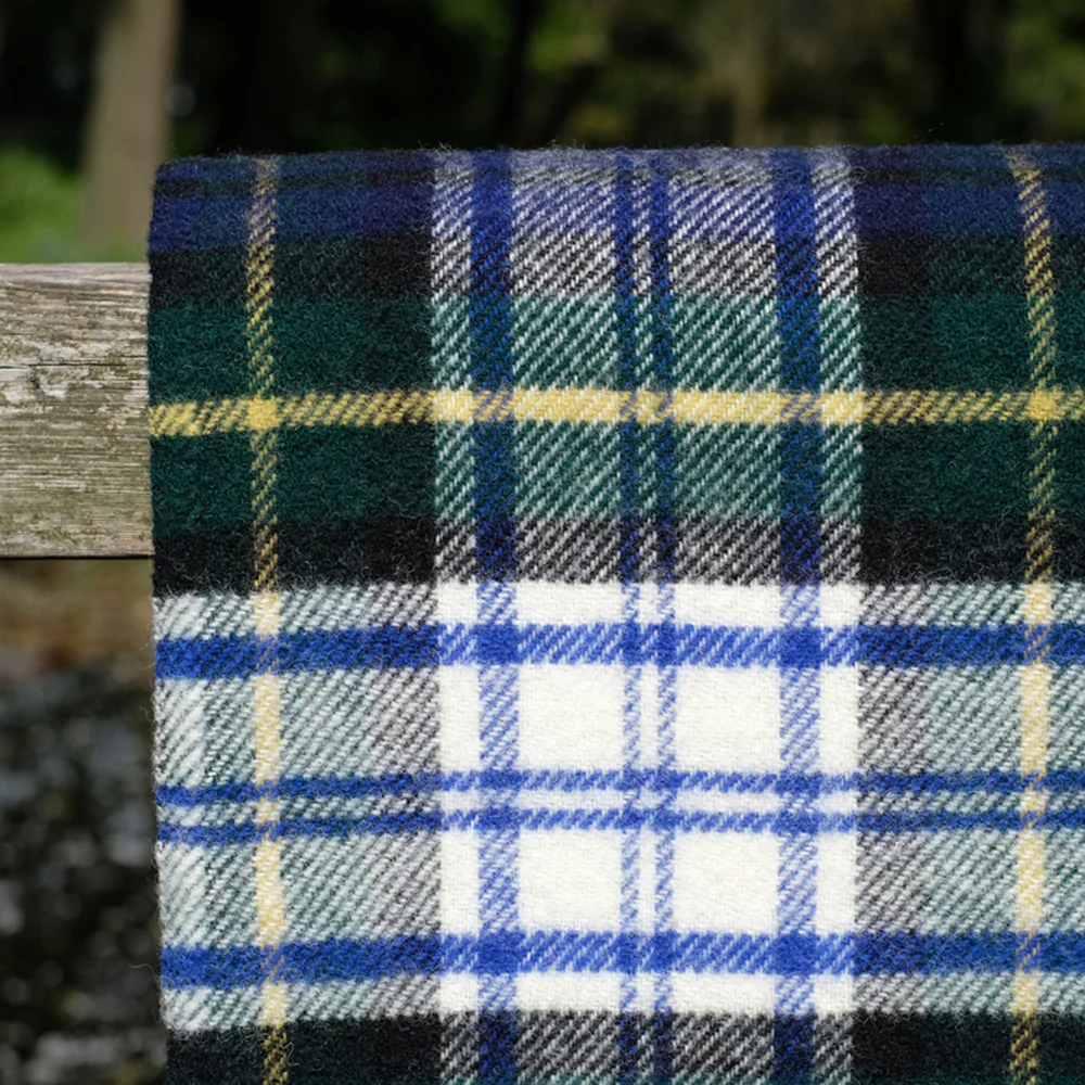 Pure Wool Blanket in Dress Gordon Tartan - Image 4