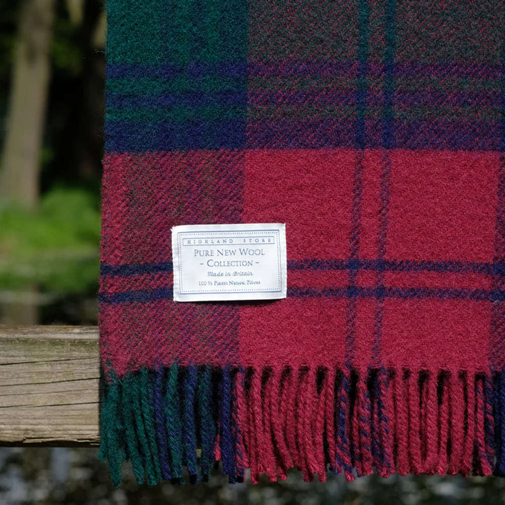 Pure Wool Blanket in Lindsay Tartan - Image 3